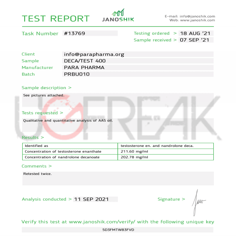 DECA - TEST 400 Para Pharma INTL | UGFREAK: Steroids For Sale Online DECA - TEST 400 Para Pharma INTL | UGFREAK: Steroids For Sale Online