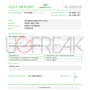 Tren Mix 350 Para Pharma INTL | UGFREAK: Steroids For Sale Online | Buy Steroids In USA