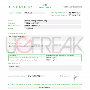 Tren Mix 350 Para Pharma INTL | UGFREAK: Steroids For Sale Online | Buy Steroids In USA