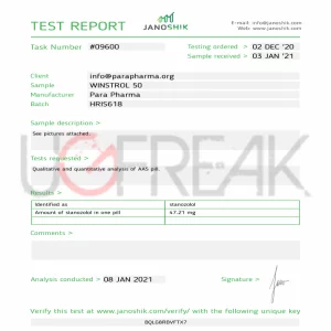 WINSTROL 50 Oral Para Pharma INTL | UGFREAK: Steroids for sale online | Buy Steroids In USA