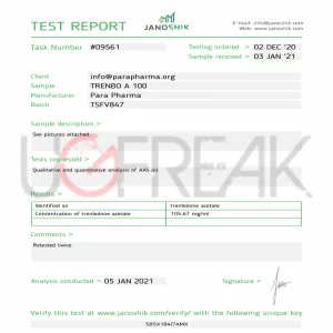 TRENBO A 100 Para Pharma INTL | UGFREAK: Steroids for sale online | Buy Steroids In USA